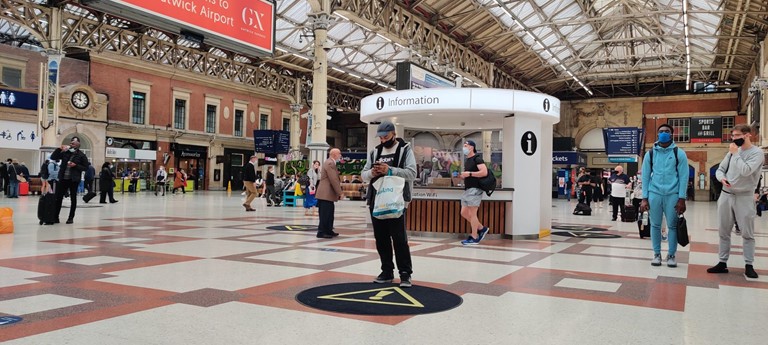 London Victoria Railway and Underground Station