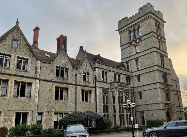 Image of the outside of Nutfield Priory Hotel.