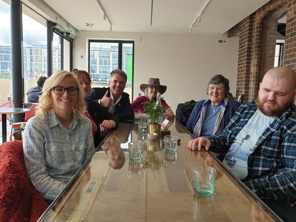 Welcome Apl Chat group in Edinburgh Printmakers Cafe