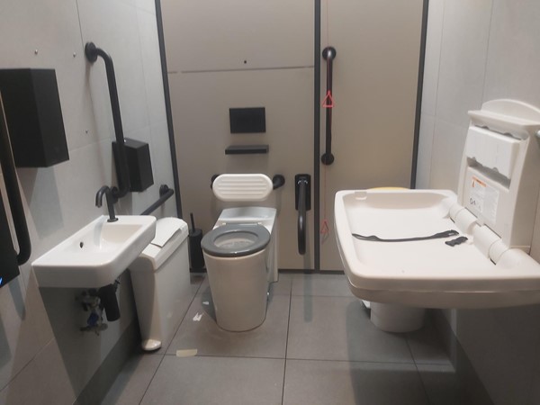 Image of a bathroom with a toilet and sink