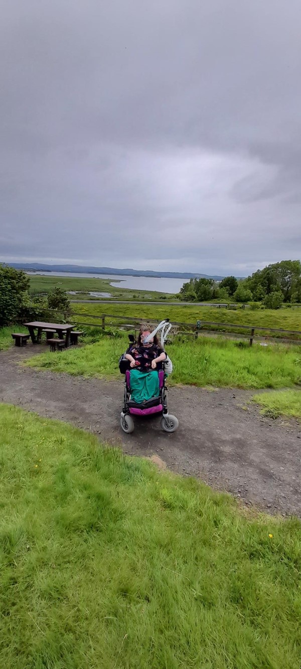 Picture of a Euan's Guide Ambassador meet up at  RSPB Scotland Loch Leven