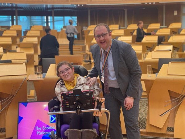 Visitors to the Scottish Parliament