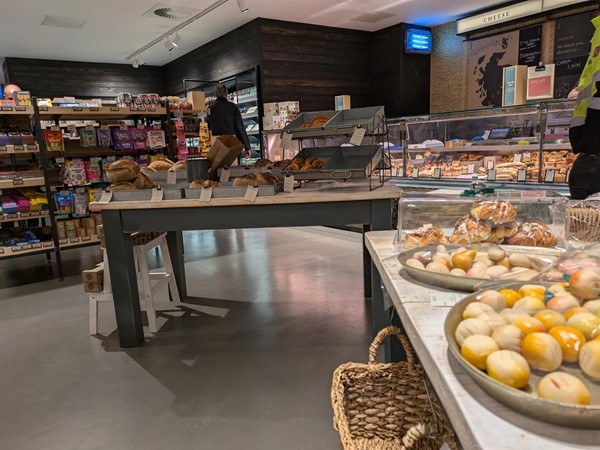 Image of baked goods for sale in the farm shop