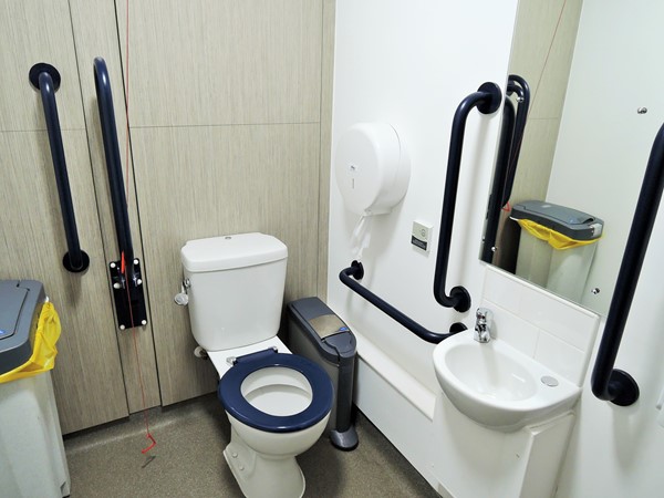 Photo of the accessible toilet.