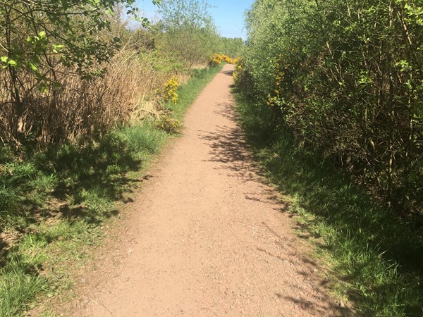 Path from Falkirk Wheel to Roman fort.