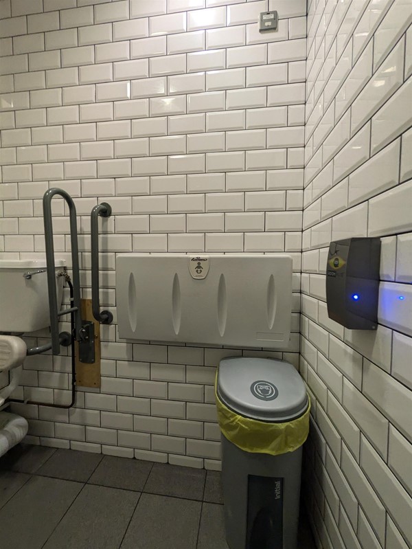 Image of the accessible toilet and baby change