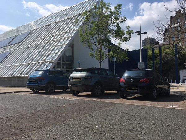 Image showing the disabled parking outside the centre.