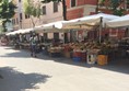 Photo of the market and smooth paving.