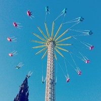 Funfair ride in Edinburgh.