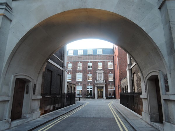 Street leading to the King's Fund