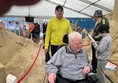 Navigating the course using a powerchair