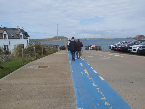 Image of a pathway near the accessible toilets.