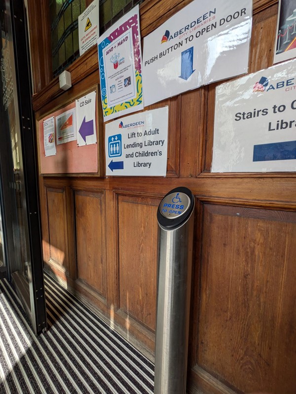 Image of an automatic door control