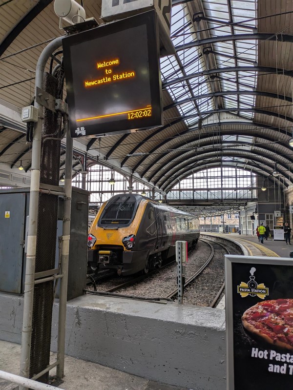 Image of train on the platform