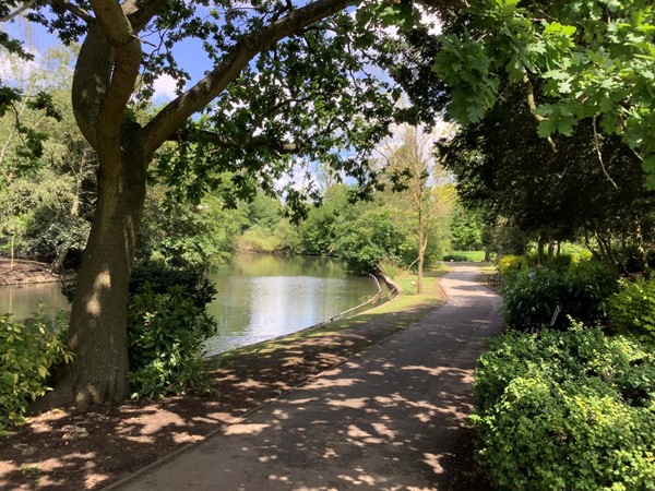 your path to follow will now take you away from the pool as you stay on the right,  but first it’s worth taking a view over the pool, before leaving it behind, it’s so peaceful and attractive.