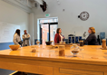 Room where you could look at, sniff and taste some of the botanicals used in the gins