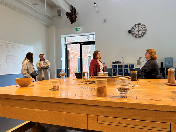 Room where you could look at, sniff and taste some of the botanicals used in the gins