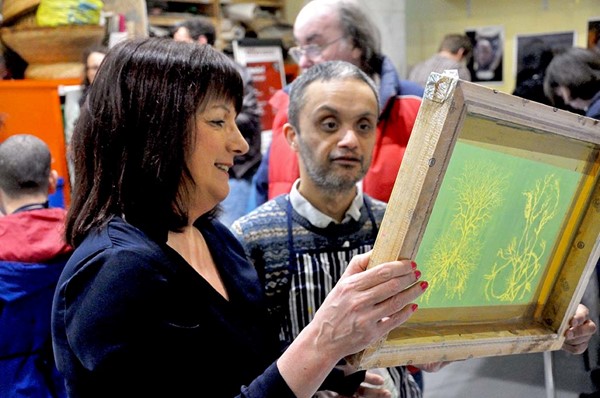 Print workshop at the museum for Disabled Access Day