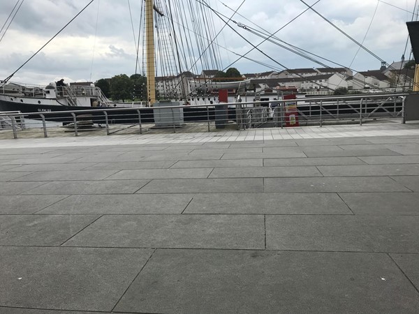 Tall ship from the quayside