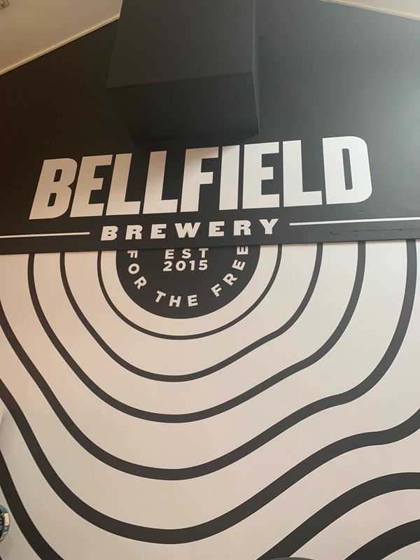 Bellfield Brewery wall.