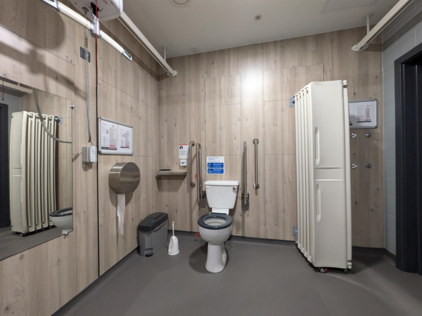 image of toilet in the Changing Places toilet