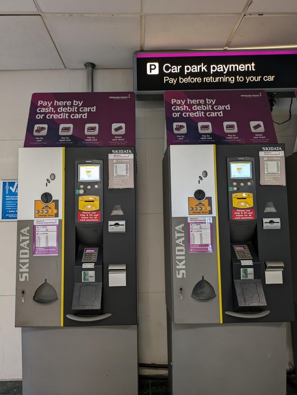 Image of car park payment machines