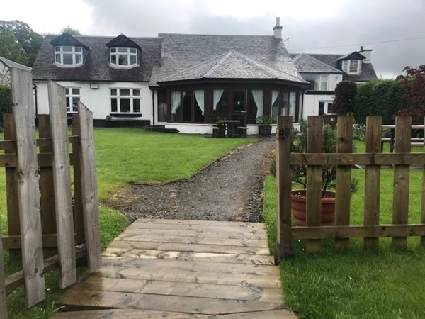 Another image of the accessible pathway to Callander from the pods.