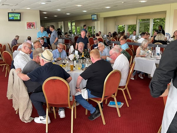 Another image of tables in the hospitality area.