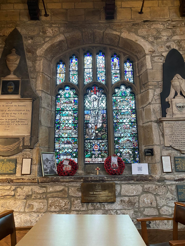 WW1 memorial window.