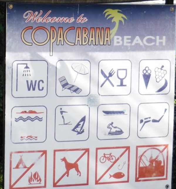 beach sign