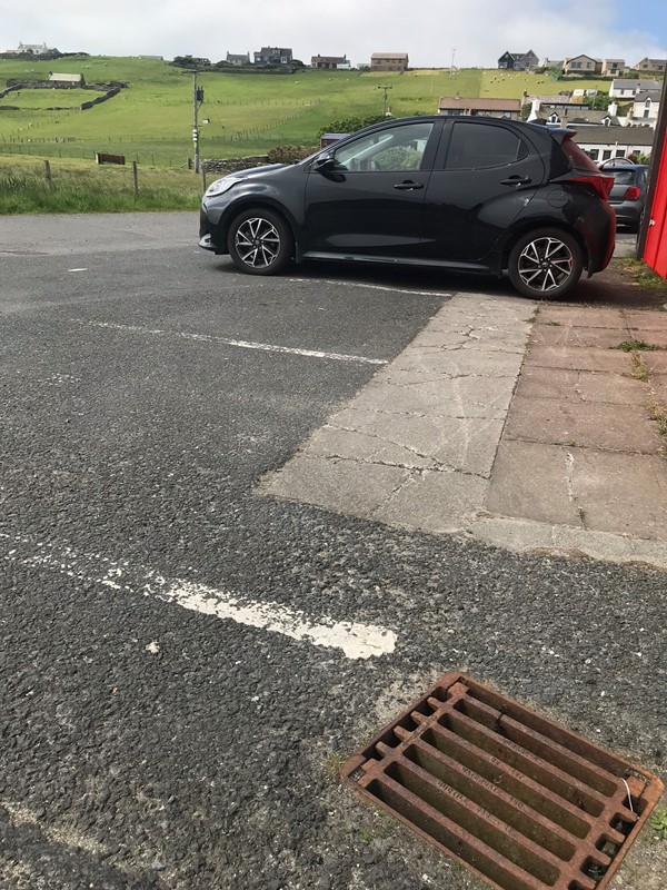 Parking area near the pier