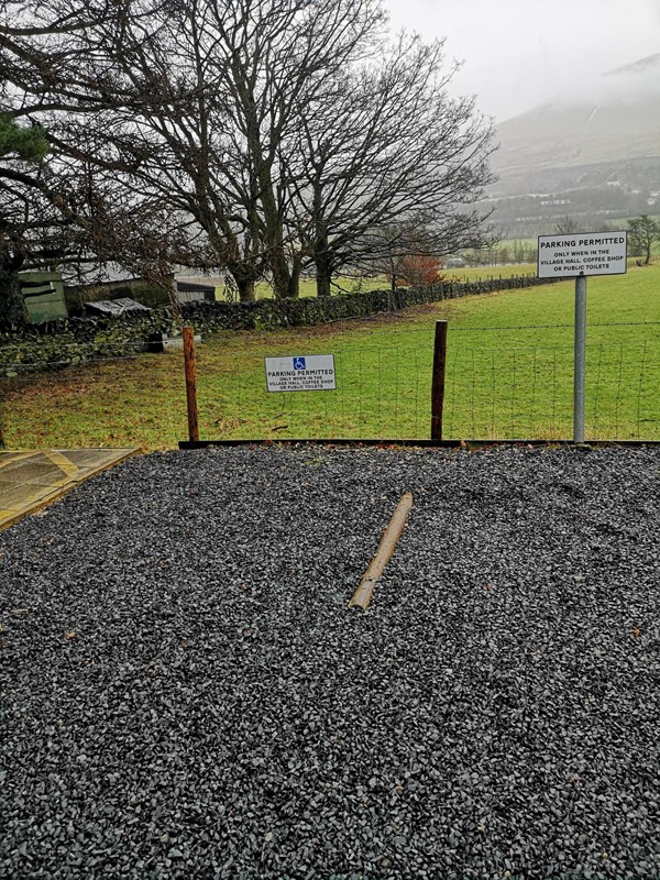 Disabled car parking space