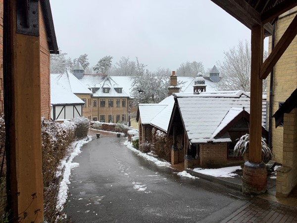 but at least the staff have cleared all the driveways, especially the drive heading down that steep slope towards the health club