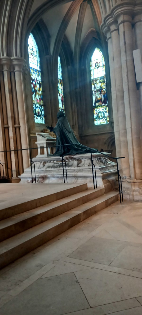 The Tomb of George Ridding who was the first Bishop when the Minster became a Cathedral in 1884.