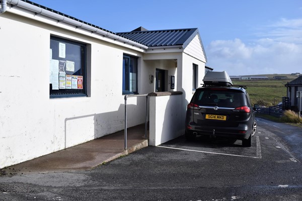 Accessible entrance and parking