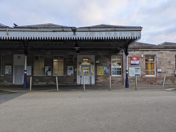 Image of entrance to the station