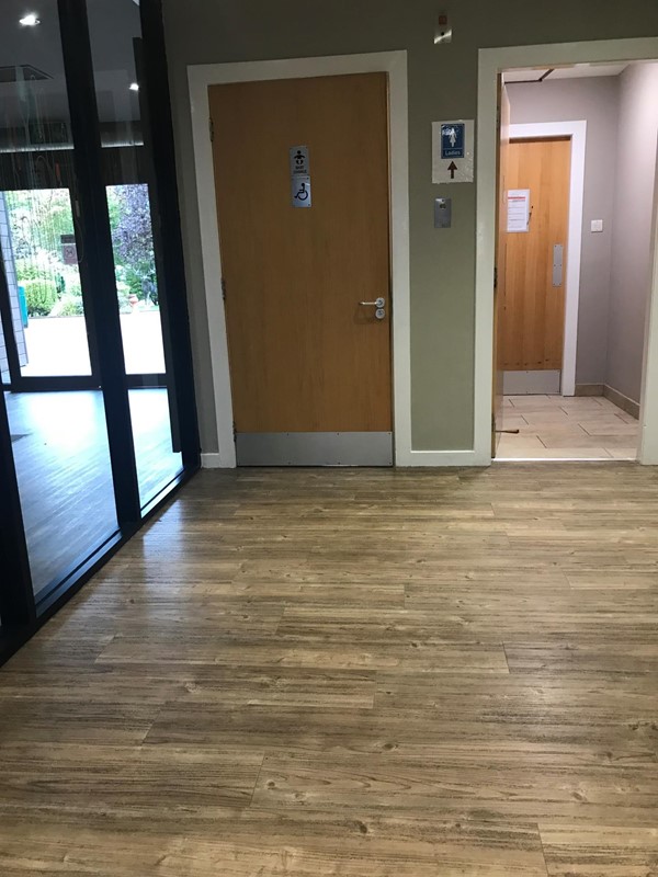 Accessible toilet door