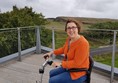 On the rooftop walk at YHA The Sill at Hadrian's Wall