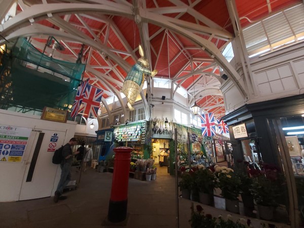 Inside the covered market