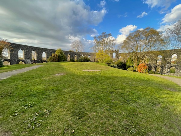 Image of the grass area at the venue.