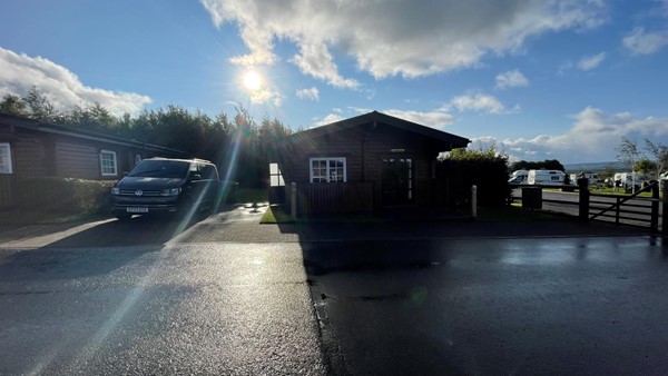 Image of a wooden lodge