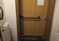 Image of a toilet door