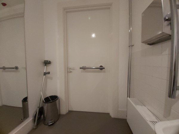 Image of a white door with a handle