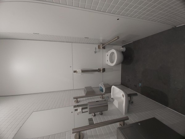 Image of a bathroom with a toilet and sink