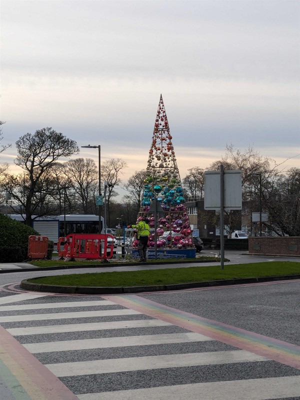 Image of crossing outside of the Freeman Hospital