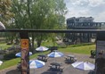 view of the picnic area from the cafe deck