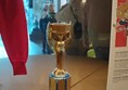 A replica of the Jules Rimet trophy at the National Football Museum