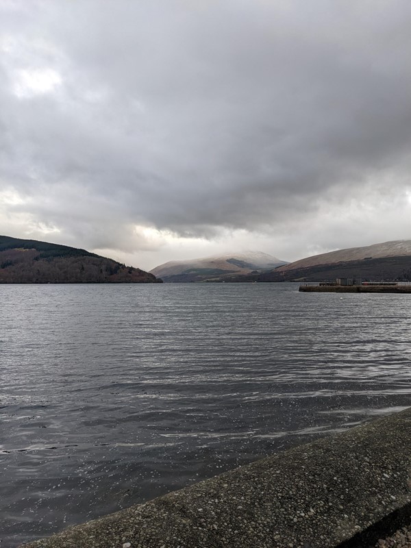 The view across Loch Fyne