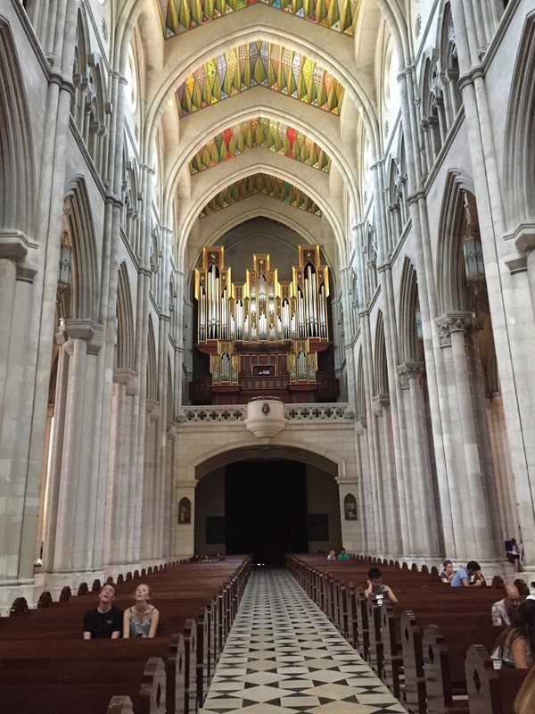 Almudena cathedral roof and organ