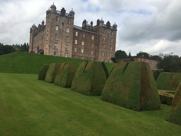 Topiary and the castle.